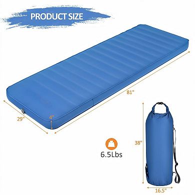 Self Inflating Camping Sleeping Pad Folding Mattress With Carry Bag