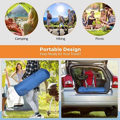 Self Inflating Camping Sleeping Pad Folding Mattress With Carry Bag