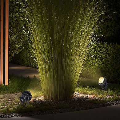 C Cattleya 12-Pack 10.75-Inch Outdoor LED Landscape Spotlight with Ground Stakes
