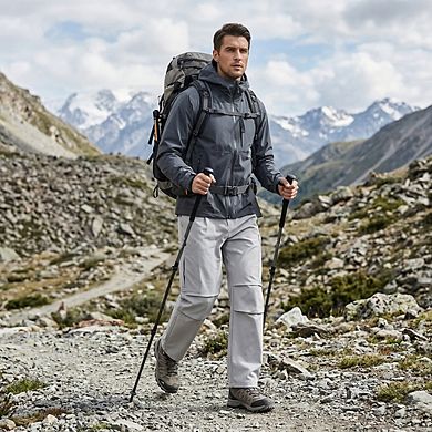 Men's Relaxed-Fit 6-Pocket Utility Cargo Pants with Straight-Leg Design