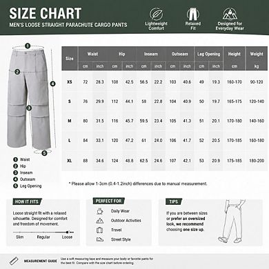 Men's Relaxed-Fit 6-Pocket Utility Cargo Pants with Straight-Leg Design