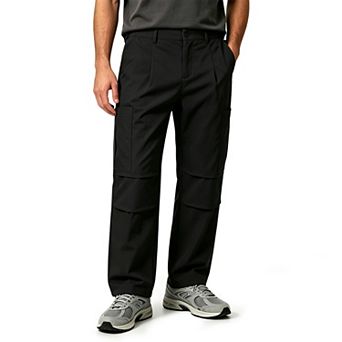 Men's Relaxed-Fit 6-Pocket Utility Cargo Pants with Straight-Leg Design