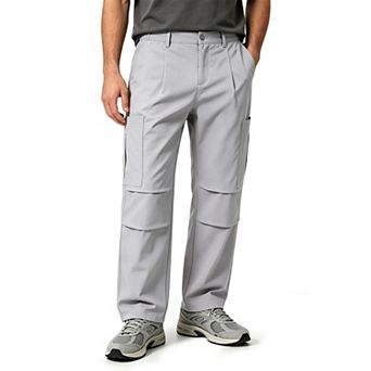 Men's Relaxed-Fit 6-Pocket Utility Cargo Pants with Straight-Leg Design