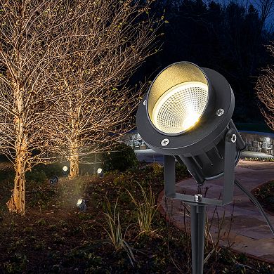 C Cattleya 12-Pack 11-Inch Outdoor LED Landscape Spotlight with Ground Stakes