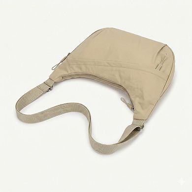 Nylon Crossbody Bag with Adjustable Strap Lightweight Shoulder Sling Bag with Zip Pockets