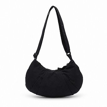 Lightweight Nylon Crescent Crossbody Bag Adjustable Strap Casual Everyday Shoulder Bag
