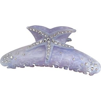 Women's Starfish Hair Claw Clip Rhinestone Accent Hold Hair Clip Ocean Inspired Hair Accessory