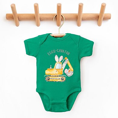 Eggs-Cavator - Baby Short Sleeve Graphic Bodysuit
