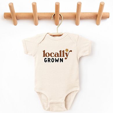 Boho Locally Grown - Baby Short Sleeve Graphic Bodysuit