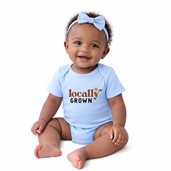 Boho Locally Grown - Baby Short Sleeve Graphic Bodysuit