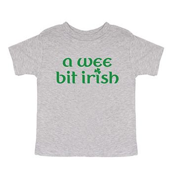 A Wee Bit Irish Solid - Toddler Short Sleeve Graphic T-Shirt