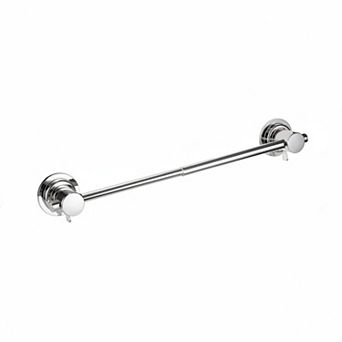 Extendable Suction Cup Towel Bar Chrome Finish Heavy Duty No Drill