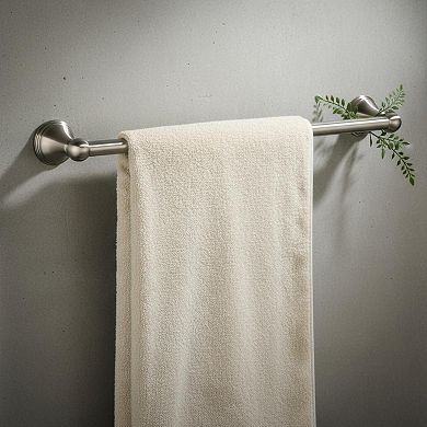Preston Brushed Nickel 24-inch Single Wall Mounted Bathroom Towel Bar