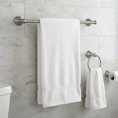 Preston Brushed Nickel 24-inch Single Wall Mounted Bathroom Towel Bar