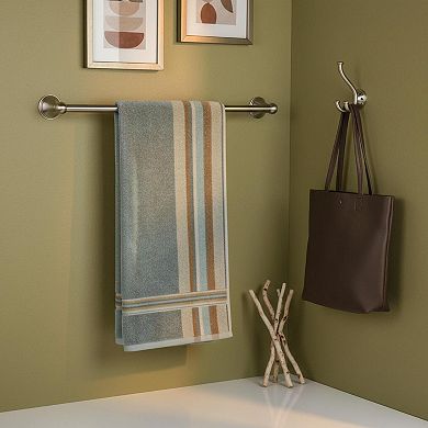 Preston Brushed Nickel 24-inch Single Wall Mounted Bathroom Towel Bar