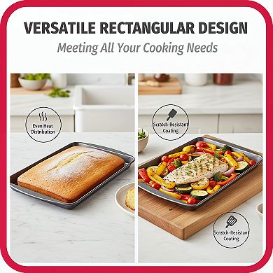 Nonstick Carbon Steel Baking Sheet Set 2 Pack Extra Large