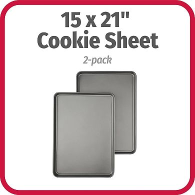 Nonstick Carbon Steel Baking Sheet Set 2 Pack Extra Large