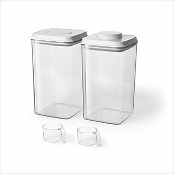 Airtight Food Storage Container 4.2-qt with Pop Lid and Scoo