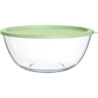 Extra Large Glass Mixing Bowl Clear for Kitchen Salad Bread