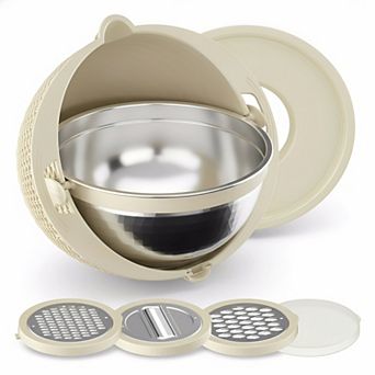 4 in 1 Colander with Bowl Set Rotatable Strainers for Kitchen