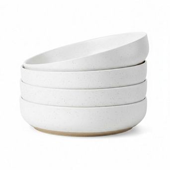 8.3 Inch 4 pc Ceramic Pasta Set Safe For Dishwasher Microwave Oven Freezer