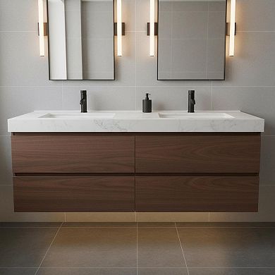 Brushed Nickel Modern Single Handle Bathroom Sink Faucet With Deck Plate