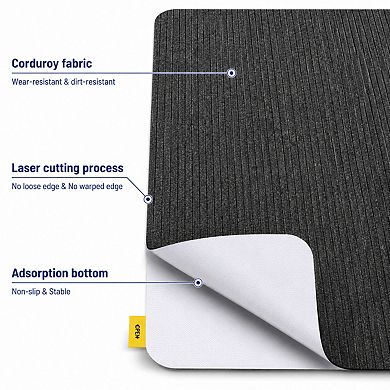 Corduroy Office Chair Mat Non Slip Floor Protector For Hardwood Floors