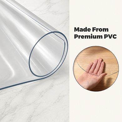 Clear Heavy Duty PVC Hard Floor Office Chair Mat Protector For Rolling Chairs