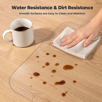Clear Heavy Duty PVC Hard Floor Office Chair Mat Protector For Rolling Chairs