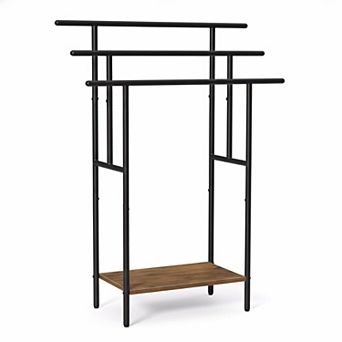 3 tier Freestanding Towel Rack with Shelf for Bathroom Drying