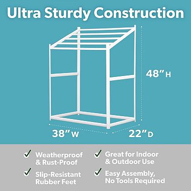 Coast Modern Pool Towel Rack 5 Bar All Weather Drying Indoor Outdoor
