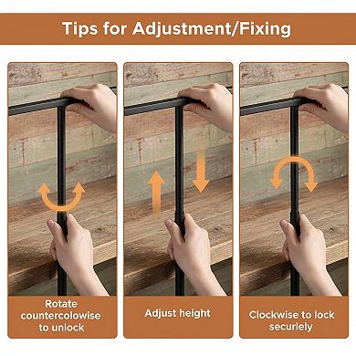 Adjustable Matte Black Hand Towel Stand Rack 16.5in Height for Bathroom Kitchen Countertop