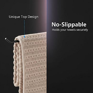 T-shaped Hand Towel Holder Stand Countertop Stainless Steel Rack Non-slip Base Bathroom Kitchen
