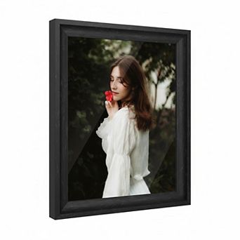 11x14 Picture Frame Tempered Glass Curved Edges Hanging Tabletop Display Gallery Wall Frames