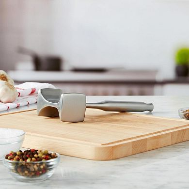 Gourmet Multi Sided Meat Tenderizer Aluminum Pounding Meats Nuts Shellfish Hang Storage Hand Wash