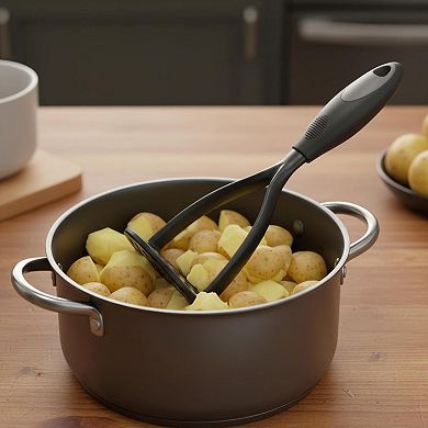 Thick Nylon Potato Masher Nonstick Multifunctional Food Mashing Tool Comfort Handle Easy Clean