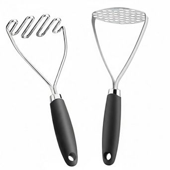 Potato Masher Set of 2 Stainless Steel Wire Vegetable Fruit Masher