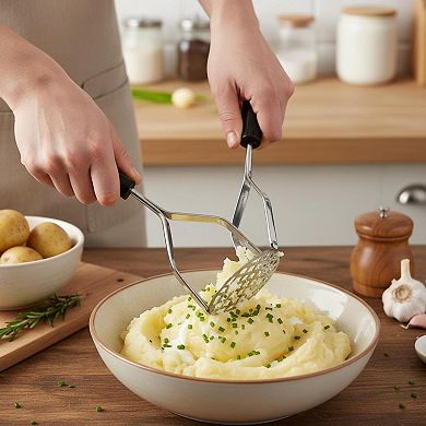 Sturdy Stainless Steel Masher Comfort Grip Dishwasher Safe