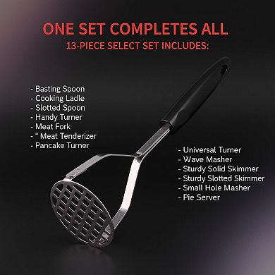 Sturdy Stainless Steel Masher Comfort Grip Dishwasher Safe