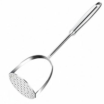 Stainless Steel Potato Masher Heavy Duty Long Handle 304 Food Grade Multifunction Kitchen Tool