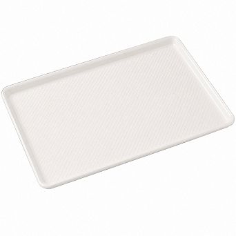 Plastic Tray White 18x26 Inch 1 Inch Depth