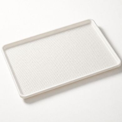 Plastic Tray White 18x26 Inch 1 Inch Depth