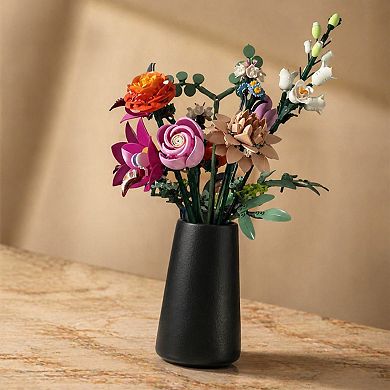 Simple Matte Ceramic Vase 6" Modern Home Decor for Flowers Plants Table Shelf Wedding Boho