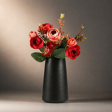 Simple Matte Ceramic Vase 6" Modern Home Decor for Flowers Plants Table Shelf Wedding Boho