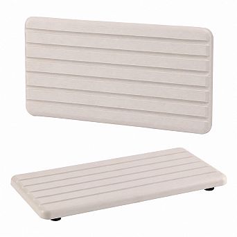 2 Pack Water Absorbent Diatomite Coasters Striped Anti Skid for Kitchen Bathroom