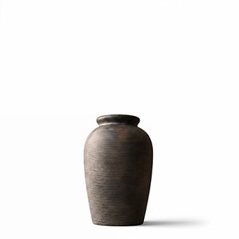 Large Ceramic Rustic Vase 11 in Minimalist Farmhouse Decor for Home Living Room Shelf Wedding Table