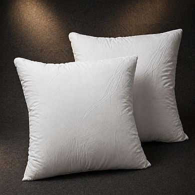 Throw Pillow Inserts Set Of 2 Down Alternative Polyester Couch Cushion Sham Stuffer Machine Washable
