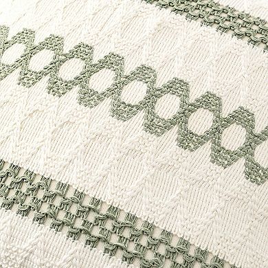 Set Of 2 Boho Macrame Pillow Covers Cotton Polyester Couch Bed Sofa Chair Farmhouse Rustic Spring