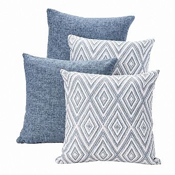 Set of 4 Decorative Throw Pillow Covers Linen Couch Cushion Covers for Sofa Living Room