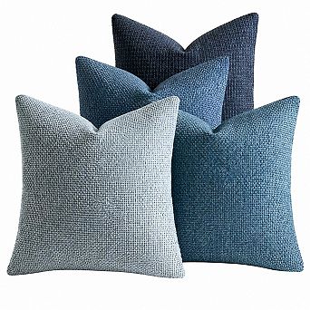 Pack Of 4 18x18 Inch Chenille Throw Pillow Covers Soft Decorative Cushion Covers For Sofa Bed Living
